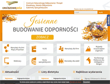 Tablet Screenshot of orkiszowepola.pl